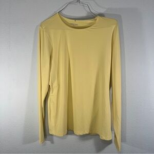 Lands' End Soft Yellow Size M top undergarment piece/Layering or Wear Alone!